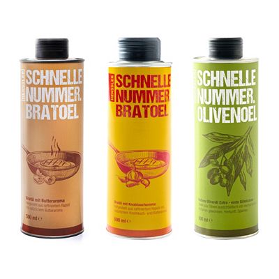 HENSSLERS Ölrounder-Set für den Kochalltag 3 versch. Öle à 500ml Inhalt 1.500ml