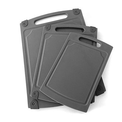 COOLINATO Schneidebretter-Set antibakteriell rutschfest 3tlg.