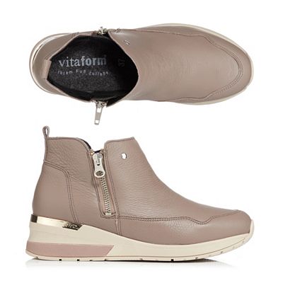 B-Ware VITAFORM Damen-Stiefelette Hirschleder Shock Absorber