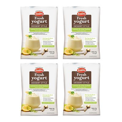 EASIYO Joghurtpulver 4 Beutel für 4kg Zitronen-& Limetten Sorbet Geschmack