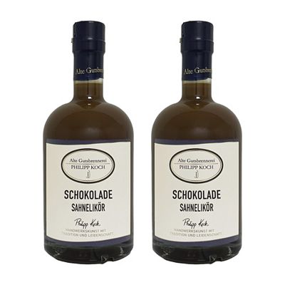ALTE GUTSBRENNEREI PHILIPP KOCH 2x 500ml Schokolade Sahnelikör, 15% vol. exklusiv bei QVC