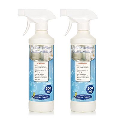 AQUA CLEAN PUR Brillant Sanitärreiniger mit Abperleffekt 2x 500ml