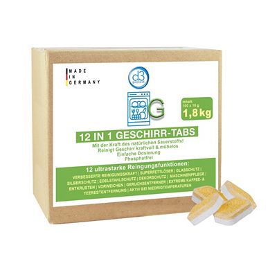 d3 protect® 12in1 Geschirr-Tabs extrem kraftvoll 100 Stück