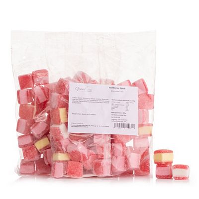 Thumbnail - GRAND-CRU KONFEKT Hamburger Speck Schaumzucker-Ware 3 versch. Geschmäcker Inhalt 2x500g
