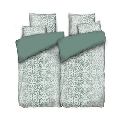 WINTERENGEL Wendebettwäsche Ornament/Farbverlauf Mikrofaser Flanell Doppelbett, 6tlg.