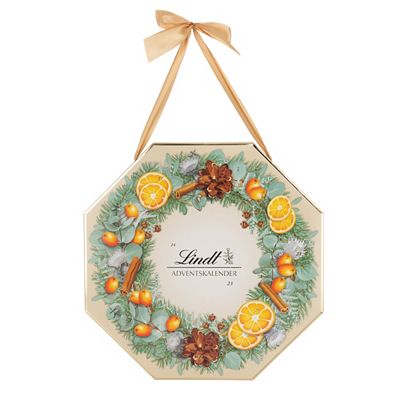 Thumbnail - LINDT Adventskalender Türkranz-Optik 24 süße Versuchungen Inhalt 280g