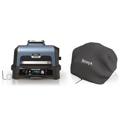 NINJA® OG901EU Woodfire Pro Connect XL Elektrogrill & Smoker inkl. Abdeckhaube OG901EU
