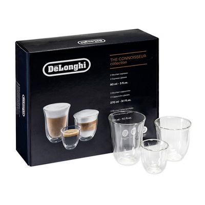 DELONGHI Gläser-Set Doppelwandig 60ml-220ml 6tlg. Set