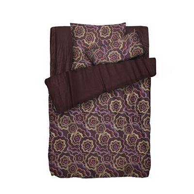 WINTERENGEL Wendebettwäsche abstrakte Blumen Mikrofaser Flanell Einzelbett, 4tlg.