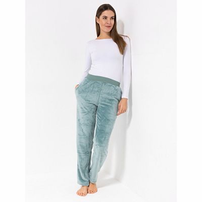 Thumbnail - MONT CHALET Damen-Hose uni Mikrofaser Chinchilla Taschen