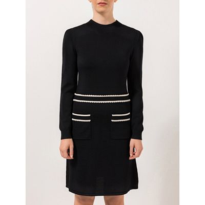 B-Ware STEFFEN SCHRAUT Strickkleid Seattle aufgesetzte Taschen Zierbordüre in Taille