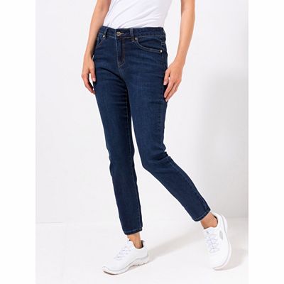 B-Ware ANNI FOR FRIENDS Jeanshose 5-Pocket-Style Logo-Badge