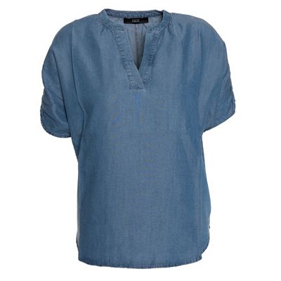 B-Ware STEFFEN SCHRAUT Bluse, 1/2-Arm Lyocell Serafino-Ausschnitt