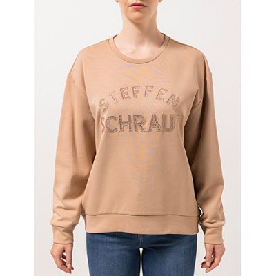 B-Ware STEFFEN SCHRAUT Sweatshirt Rundhalsausschnitt Strass-Applikation