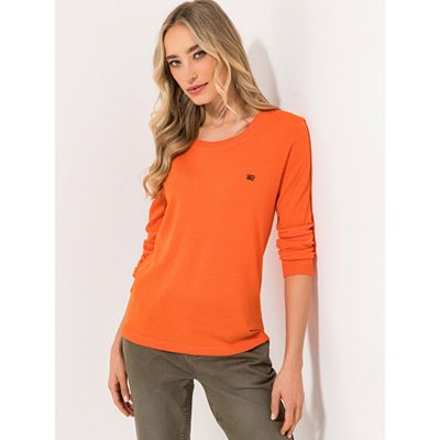 B-Ware STRANDFEIN Pullover Rundhalsausschnitt Logo-Stickerei