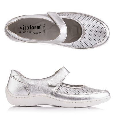 Thumbnail - B-Ware VITAFORM Mary- Jane Leder/ Stretch Klettverschluss