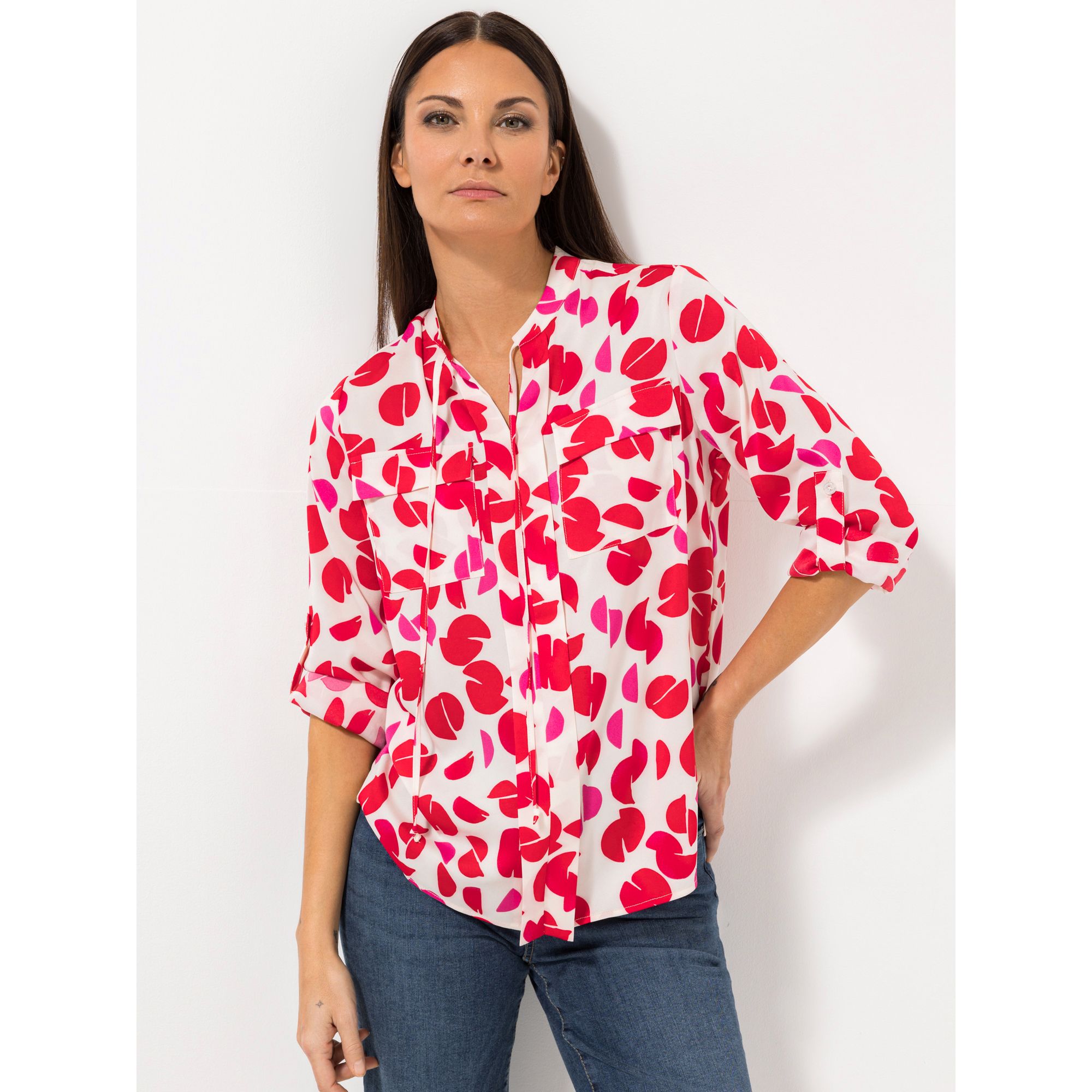 B-Ware STEFFEN SCHRAUT Bluse Nizza 1/1-Arm, Ärmelriegel Brusttaschen