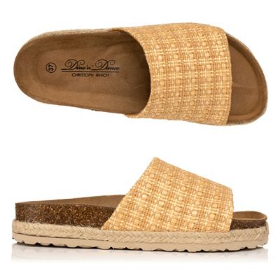 B-Ware DINE 'N' DANCE Damen-Pantolette Textil Super-Soft-Fußbett