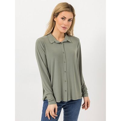 B-Ware AMINATI® Jerseybluse, 1/1-Arm Hemdkragen elastische Ware