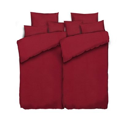 B-Ware SOFT WAVE Bettwäsche uni gekreppt Doppelbett, 8tlg.