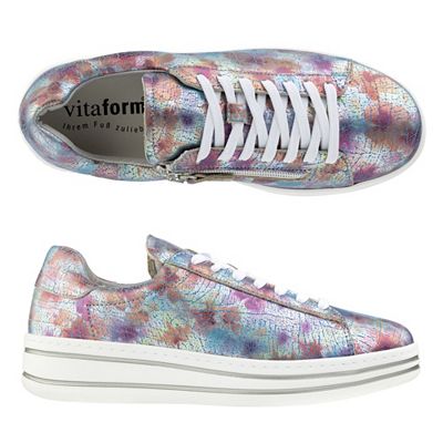 Thumbnail - B-Ware VITAFORM Damen- Sneaker echt Leder Reißverschluss