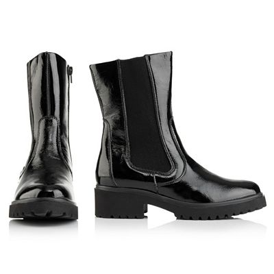 B-Ware VITAFORM Damen-Stiefel Crashlackleder gefüttert