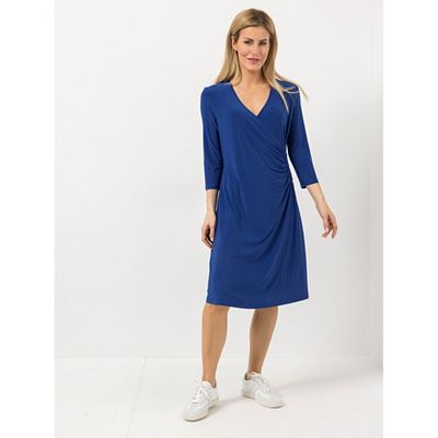 B-Ware AMINATI® Kleid, 3/4-Arm V-Ausschnitt Wickeloptik