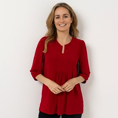 B-Ware KIM & CO. Shirt, 3/4-Arm Deluxe Brazil Knit Tunika-Form