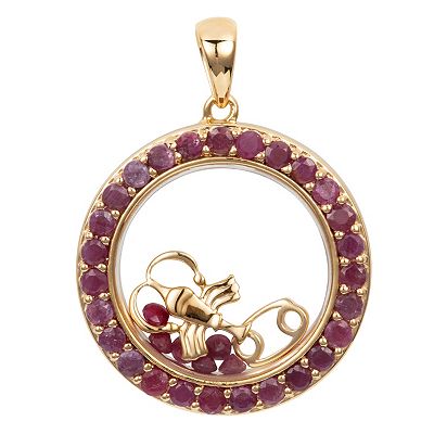 B-Ware ROYELLE Edelsteine Anhänger Sternzeichen zus. ca. 2,00ct