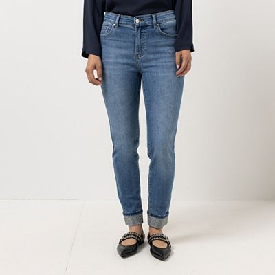 B-Ware STEFFEN SCHRAUT Jeans, knöchellang Umschlag mit Strassdetails