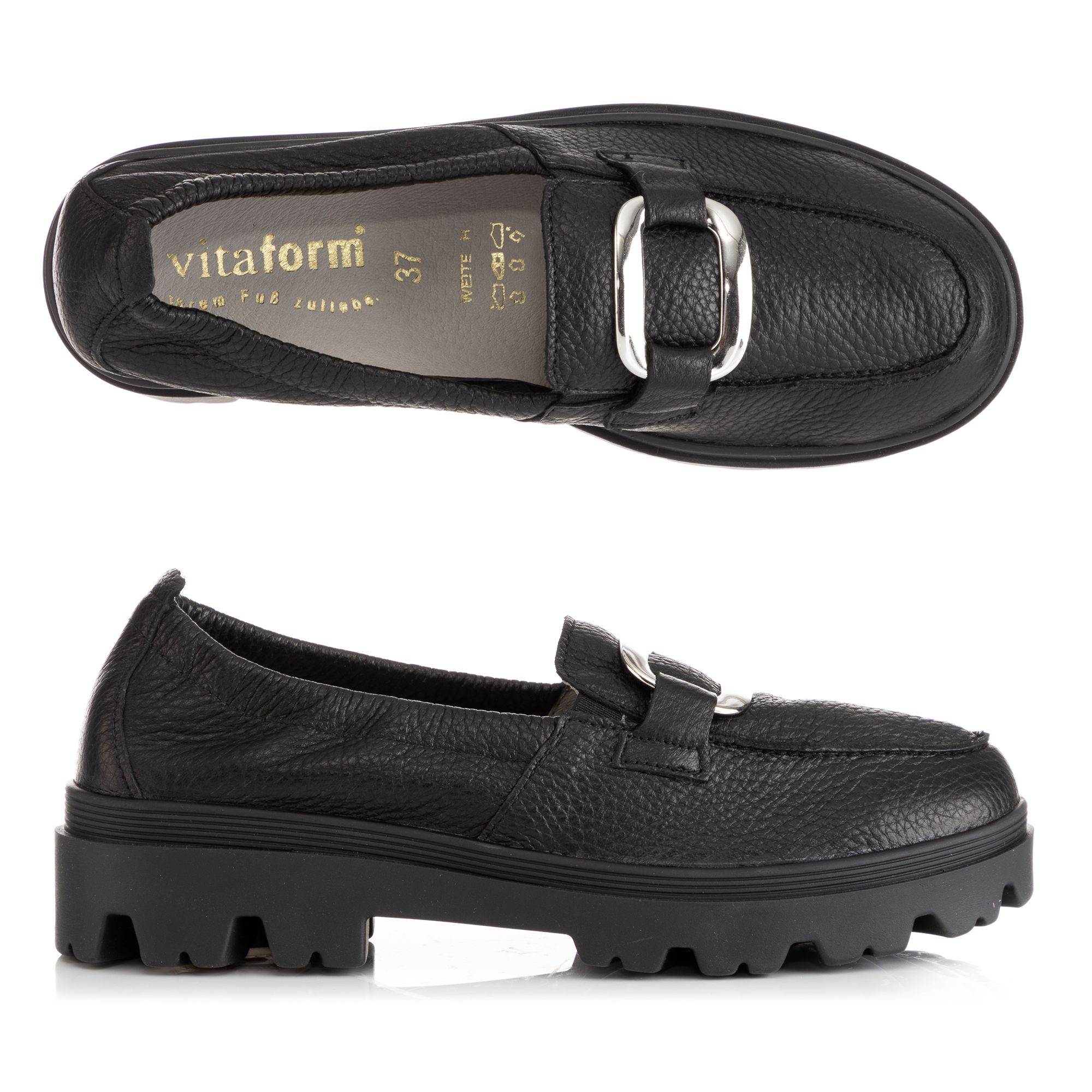 B-Ware VITAFORM Damen-Slipper Hirschleder Shock Absorber