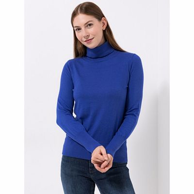 Thumbnail - B-Ware EVA LUTZ Pullover Rollkragen Rippenbundabschluss