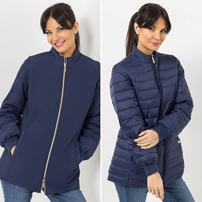 B-Ware STEFFEN SCHRAUT Wendejacke Stehkragen 2-Wege-Reißverschluss