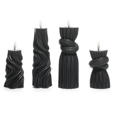 B-Ware ELAMBIA 4 LED-Kerzen Design-Formen Flamme Luma, Timer