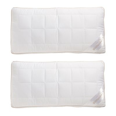 B-Ware GOLDWOLKE 2 Kopfkissen mehr Volumen Nachfüllkonzept