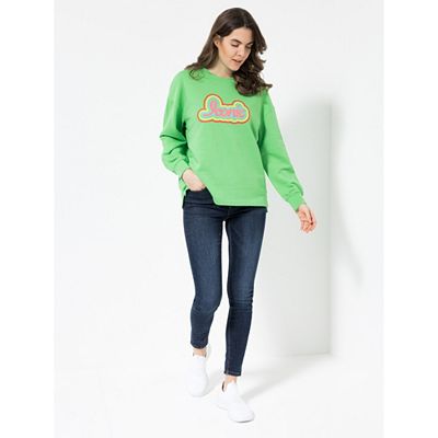 B-Ware ICONIC by Marina Hoermanseder Sweatshirt, 1/1-Arm Logodruck