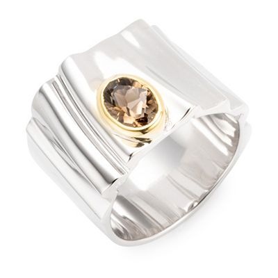 Thumbnail - B-Ware THOMAS & SOHN Rauchquarz ca. 0,60ct Ring Apollo Ovalschliff