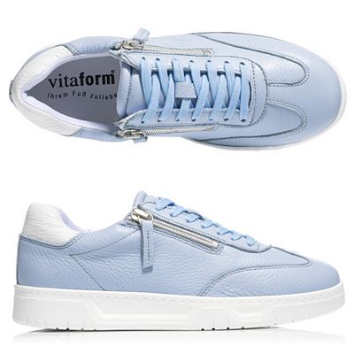 Thumbnail - B-Ware VITAFORM Damen- Sneaker Hirschleder 2 Reißverschlüsse