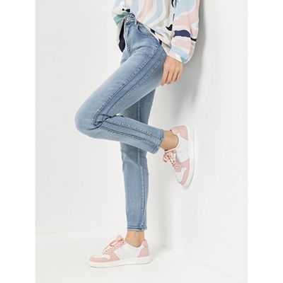 Thumbnail - B-Ware DINE 'N' DANCE Jeanshose Salsa knöchellang Ziersteinbesatz