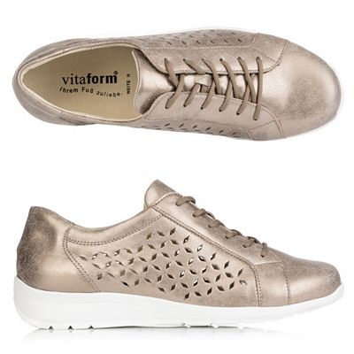 B-Ware VITAFORM Damen- Sneaker Leder metallic