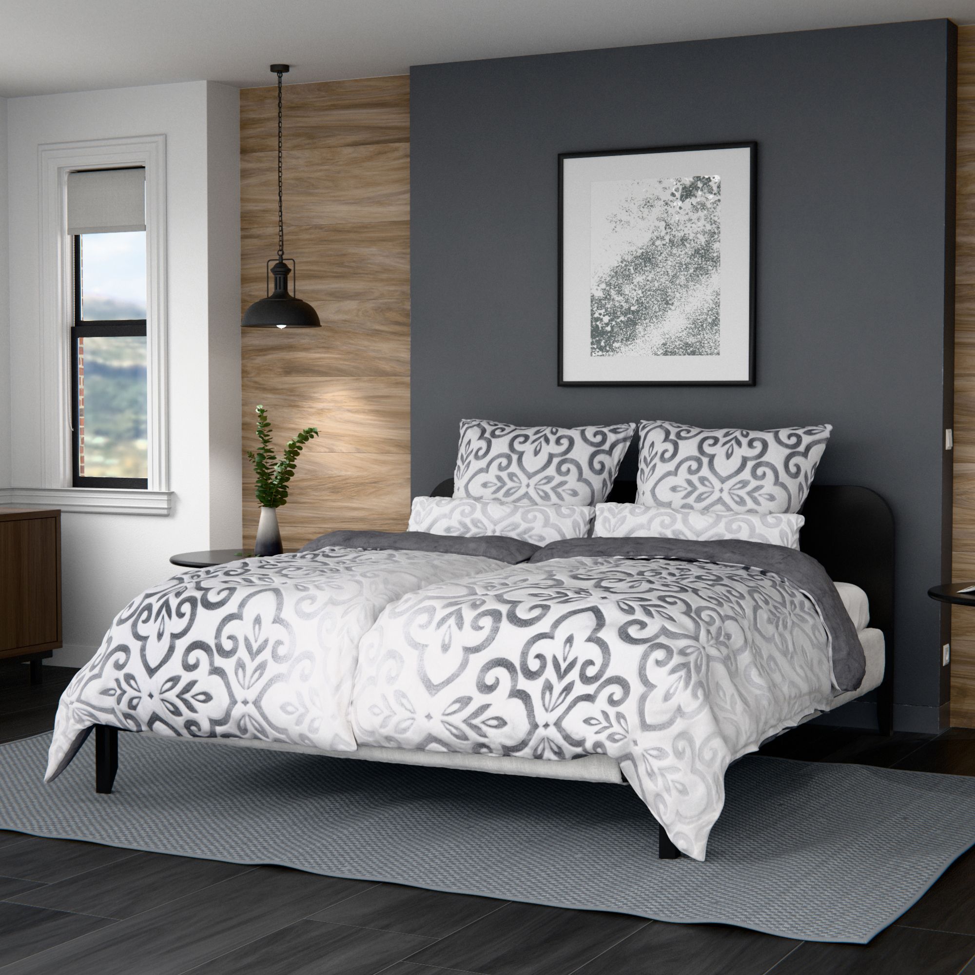 B-Ware MONT CHALET Wendebettwäsche 3D-Ornamente Doppelbett, 6tlg.