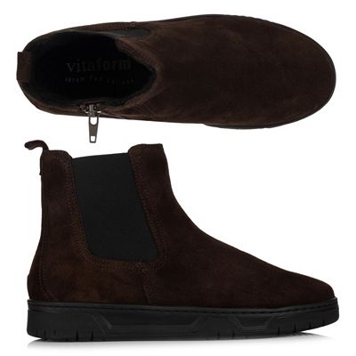 B-Ware VITAFORM Damen- Stiefelette Verloursleder Chelsea