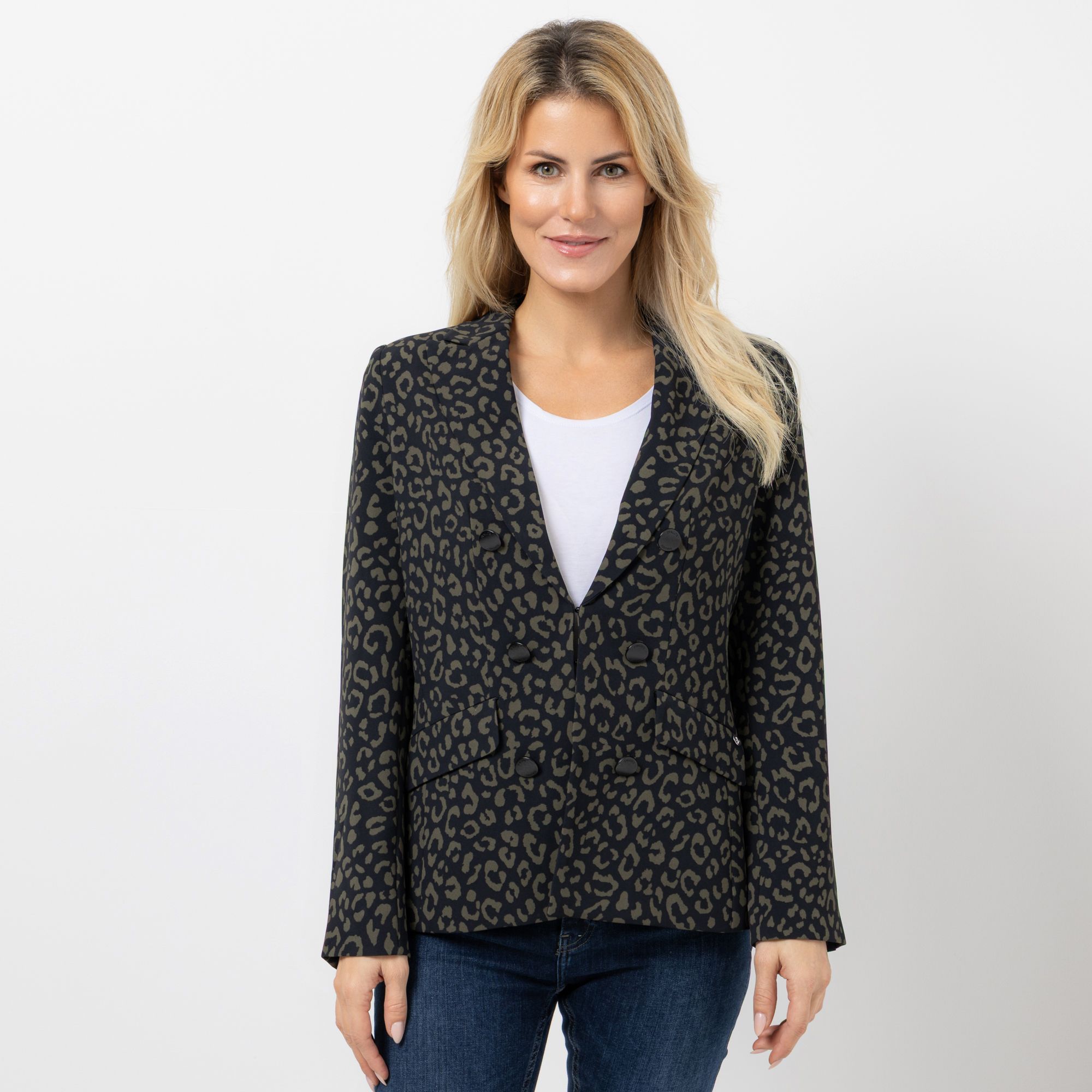 B-Ware EVA LUTZ Blazer Reverskragen bedruckt