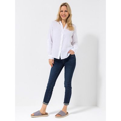 B-Ware DINE 'N' DANCE Bluse, 1/1-Arm Leinen Ärmelriegel