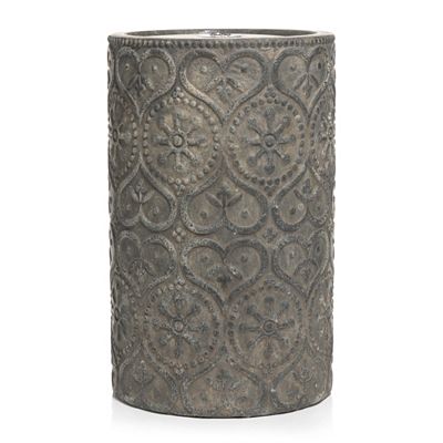 B-Ware LUMIDA Garden Keramik-Brunnen Relief-Motiv & Vogel-Figuren