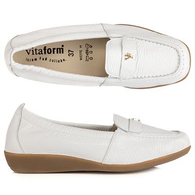 B-Ware VITAFORM Damen-Mokassin Hirschleder Schmuckniete