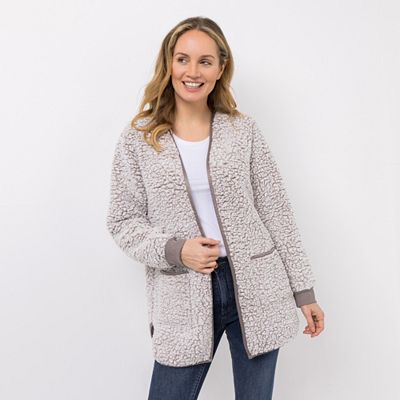 B-Ware MONT CHALET Homewear-Cardigan Designauswahl Schäfchenfell