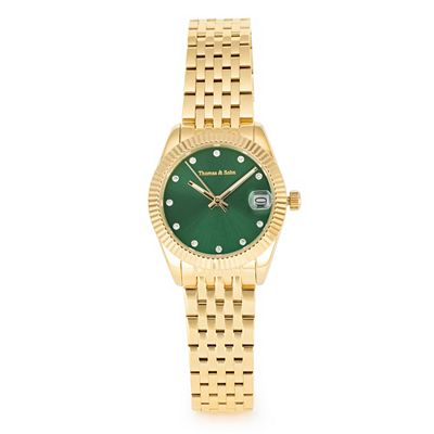 B-Ware THOMAS & SOHN LAB GROWN Brillanten ca. 0,13ct Damenuhr