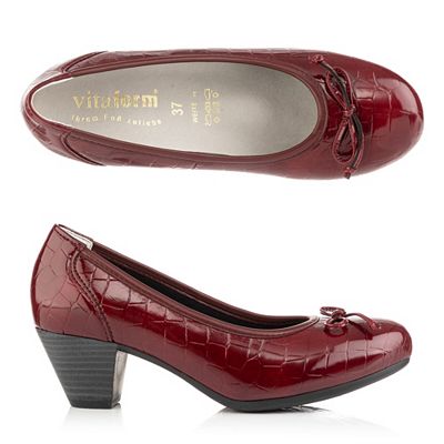 Thumbnail - B-Ware VITAFORM Pumps Kroko-Lackstretch Absatz ca. 4,5cm