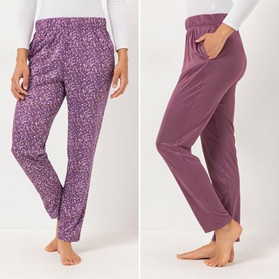 Thumbnail - B-Ware JERYMOOD HOMEWEAR 2 Hosen, 1/1-Länge Mikrofaser Jersey Rundumdehnbund